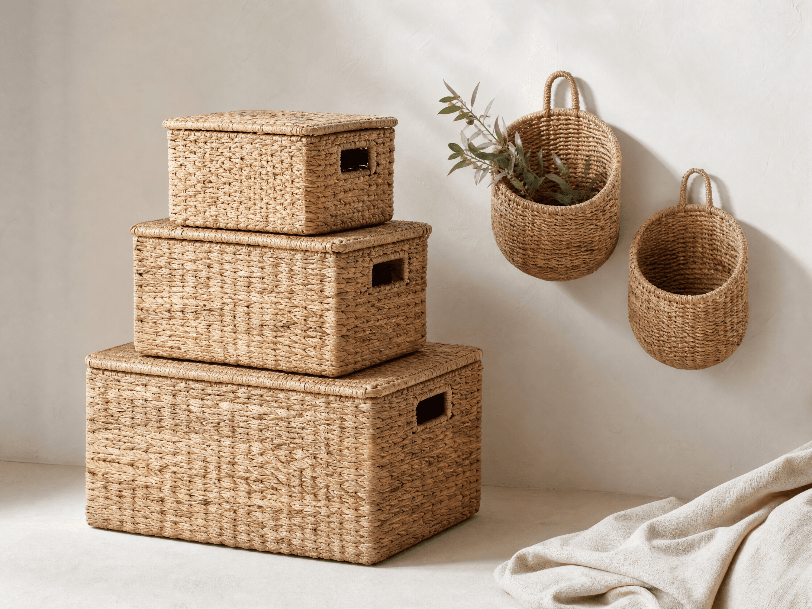 Woven Basket Storage Trio